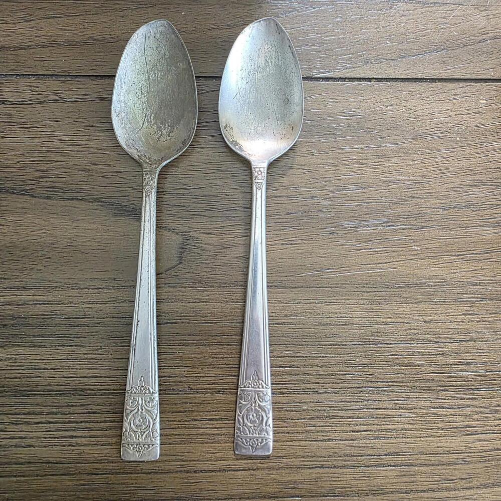 National Silver Co King Edward 3pc Silver-plated Flatware Cake Server & 2 Spoons - Picture 4 of 10
